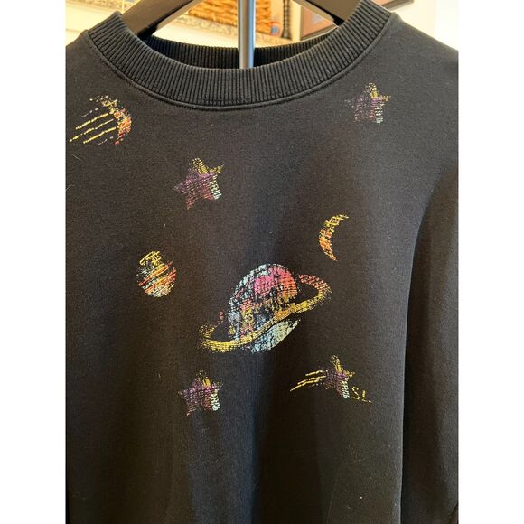 Saint Laurent Space Print Crew Neck - Picture 5 of 9